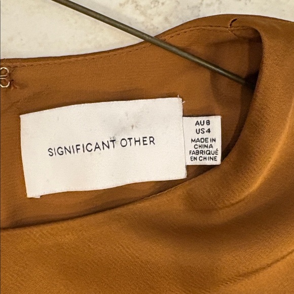 Elegant Brown Women's midi dress - Picture 2 of 3